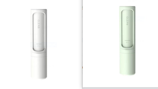 White + green brush duo