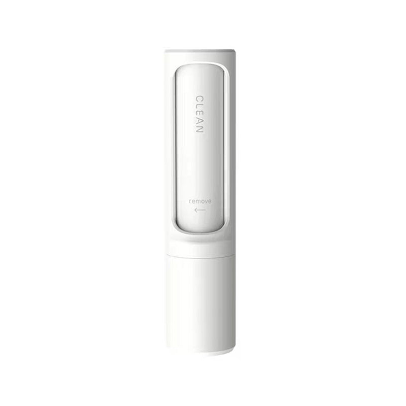 White reusable pet hair brush — supplier reference image; sample pending